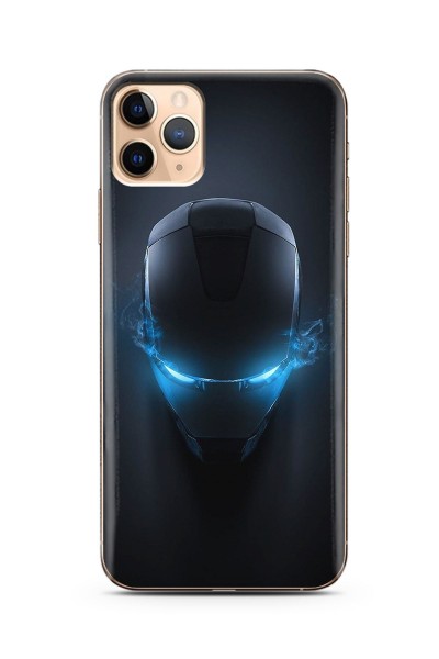 iPhone 11 Pro Iron Man Tasarım Şeffaf Silikon Telefon Kılıfı