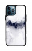 iPhone 11 Pro Max Beyaz Batman Tasarımlı Glossy Telefon Kılıfı