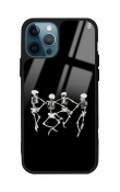 iPhone 11 Pro Max Dancer Skeleton Tasarımlı Glossy Telefon Kılıfı