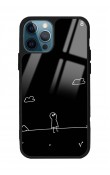 iPhone 11 Pro Max Doodle Casper Tasarımlı Glossy Telefon Kılıfı