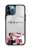iPhone 11 Pro Max Doodle Friends Tasarımlı Glossy Telefon Kılıfı