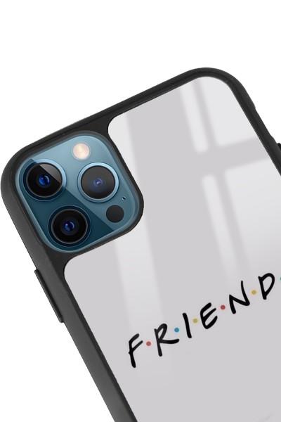 iPhone 11 Pro Max Doodle Friends Tasarımlı Glossy Telefon Kılıfı