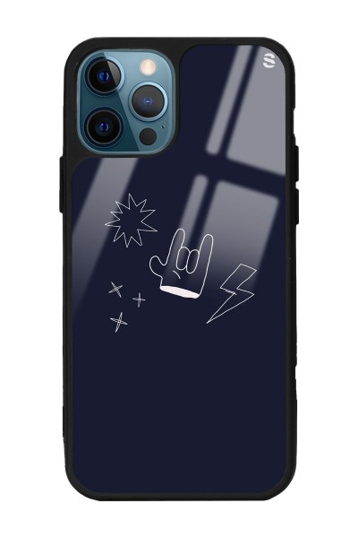 iPhone 11 Pro Max Doodle Punk Tasarımlı Glossy Telefon Kılıfı