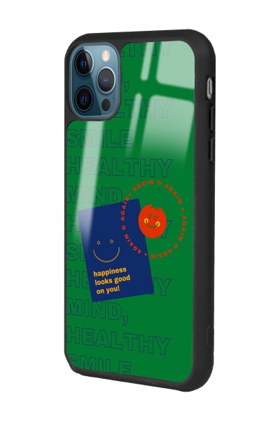 iPhone 11 Pro Max Happy Green Tasarımlı Glossy Telefon Kılıfı