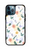 iPhone 11 Pro Minik Çiçekler Tasarımlı Glossy Telefon Kılıfı