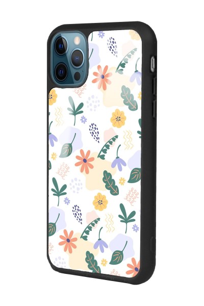 iPhone 11 Pro Minik Çiçekler Tasarımlı Glossy Telefon Kılıfı