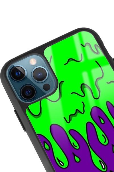 iPhone 11 Pro Neon Damla Tasarımlı Glossy Telefon Kılıfı
