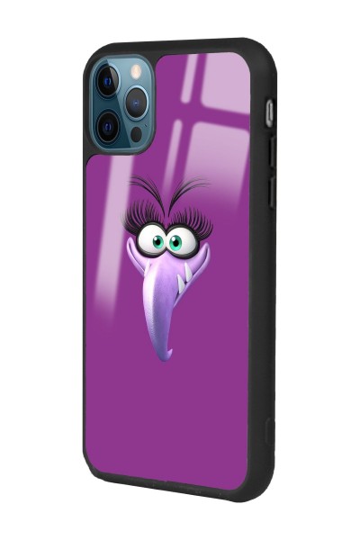 iPhone 11 Pro Uyumlu Purple Angry Birds Tasarımlı Glossy Telefon Kılıfı