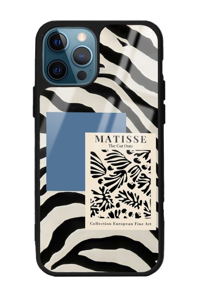 iPhone 11 Pro Zebra Matısse Tasarımlı Glossy Telefon Kılıfı