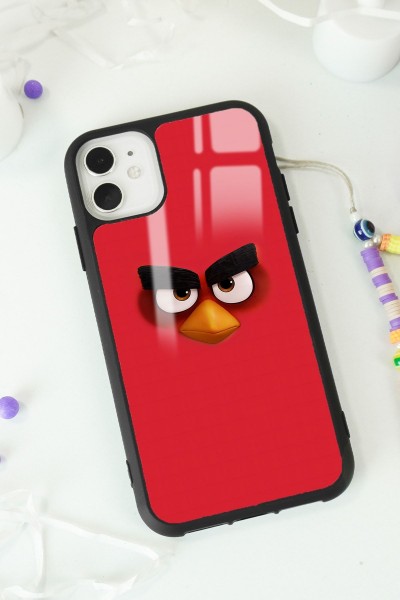 iPhone 11 Red Angry Birds Tasarımlı Glossy Telefon Kılıfı