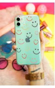 Iphone 11 Uyumlu Gülümse Tasarımlı Süper Şeffaf Silikon Telefon Kılıfı