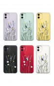 Iphone 11 Uyumlu Soft Lavenders Tasarımlı Süper Şeffaf Silikon Telefon Kılıfı