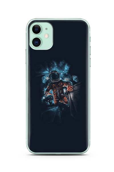 iPhone 11 Uzay Boşluğu Tasarım Süper Şeffaf Silikon Telefon Kılıfı
