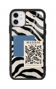 iPhone 11 Zebra Matısse Tasarımlı Glossy Telefon Kılıfı