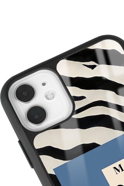 iPhone 11 Zebra Matısse Tasarımlı Glossy Telefon Kılıfı