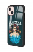 iPhone 13 Beautiful Frida Kahlo Tasarımlı Glossy Telefon Kılıfı
