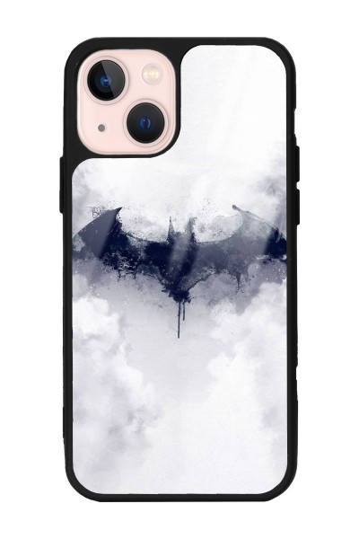 iPhone 13 Beyaz Batman Tasarımlı Glossy Telefon Kılıfı