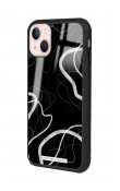 iPhone 13 Black Wave Tasarımlı Glossy Telefon Kılıfı