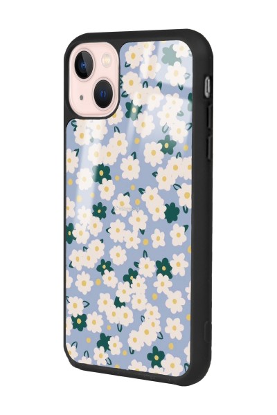 iPhone 13 Daisy Pattern Tasarımlı Glossy Telefon Kılıfı