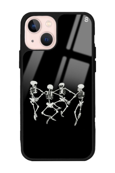 iPhone 13 Dancer Skeleton Tasarımlı Glossy Telefon Kılıfı