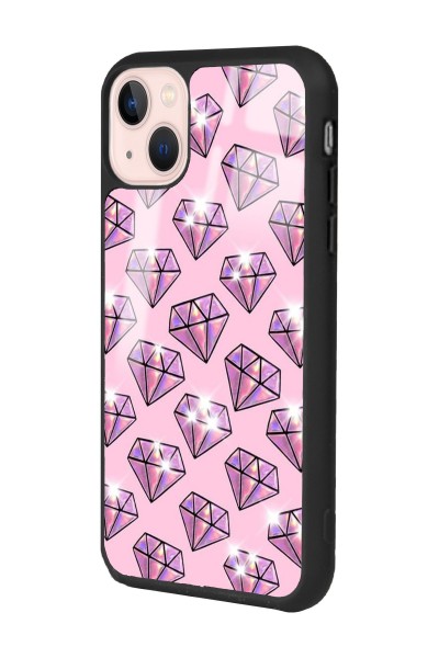 iPhone 13 Diamond Tasarımlı Glossy Telefon Kılıfı