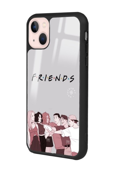 iPhone 13 Doodle Friends Tasarımlı Glossy Telefon Kılıfı