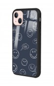 iPhone 13 Doodle Smile Tasarımlı Glossy Telefon Kılıfı