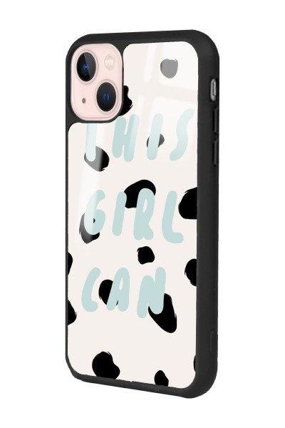 iPhone 13 Girl Can Tasarımlı Glossy Telefon Kılıfı