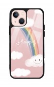 iPhone 13 Happy Cloude Tasarımlı Glossy Telefon Kılıfı