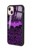 iPhone 13 Lila Batman Tasarımlı Glossy Telefon Kılıfı