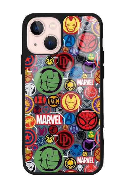 iPhone 13 Marvel Face Tasarımlı Glossy Telefon Kılıfı