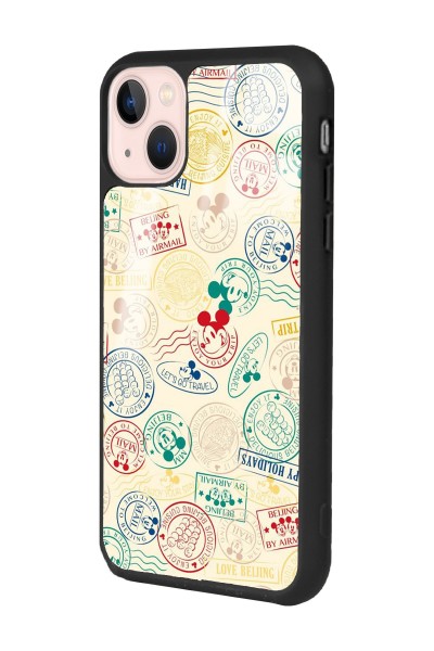 iPhone 13 Mickey Stamp Tasarımlı Glossy Telefon Kılıfı