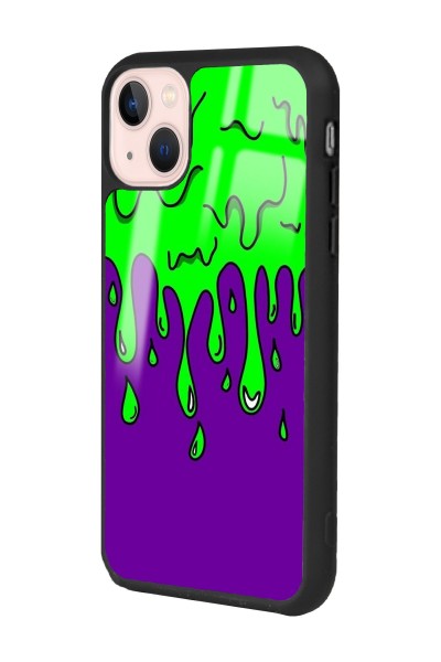 iPhone 13 Neon Damla Tasarımlı Glossy Telefon Kılıfı