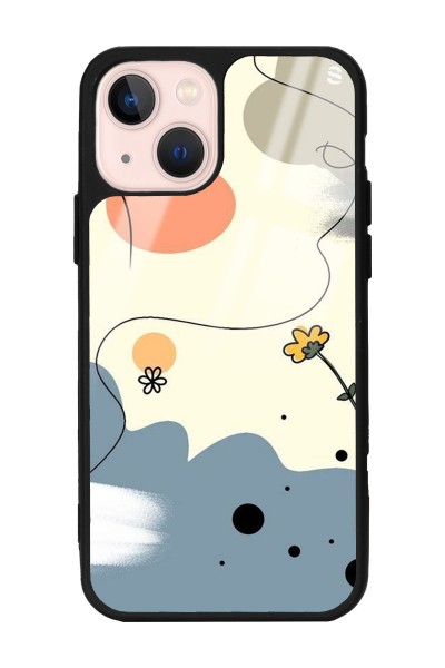 iPhone 13 Nude Papatya Tasarımlı Glossy Telefon Kılıfı