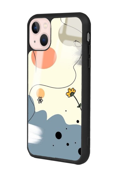 iPhone 13 Nude Papatya Tasarımlı Glossy Telefon Kılıfı