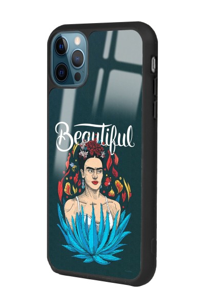 iPhone 13 Pro Beautiful Frida Kahlo Tasarımlı Glossy Telefon Kılıfı