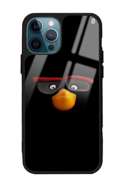 iPhone 13 Pro Black Angry Birds Tasarımlı Glossy Telefon Kılıfı