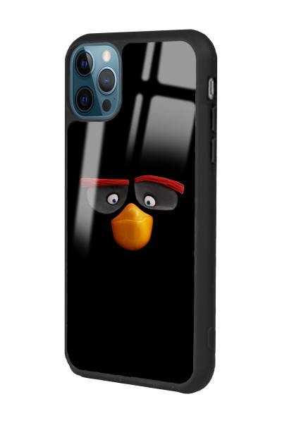iPhone 13 Pro Black Angry Birds Tasarımlı Glossy Telefon Kılıfı