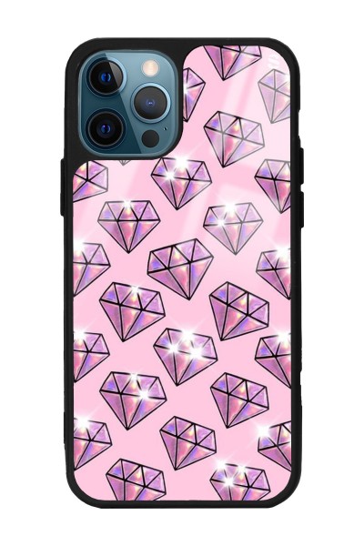 iPhone 13 Pro Diamond Tasarımlı Glossy Telefon Kılıfı