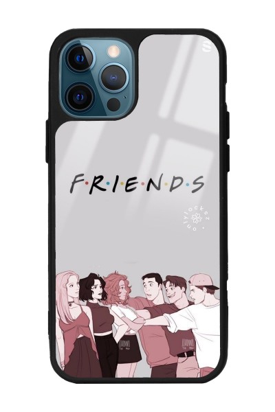 iPhone 13 Pro Doodle Friends Tasarımlı Glossy Telefon Kılıfı