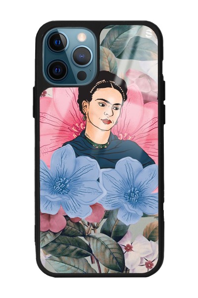 iPhone 13 Pro Flowers Frida Kahlo Tasarımlı Glossy Telefon Kılıfı