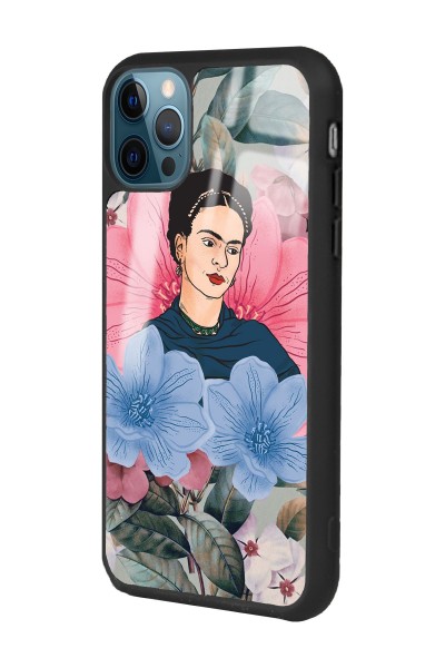 iPhone 13 Pro Flowers Frida Kahlo Tasarımlı Glossy Telefon Kılıfı