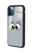 iPhone 13 Pro Grey Angry Birds Tasarımlı Glossy Telefon Kılıfı