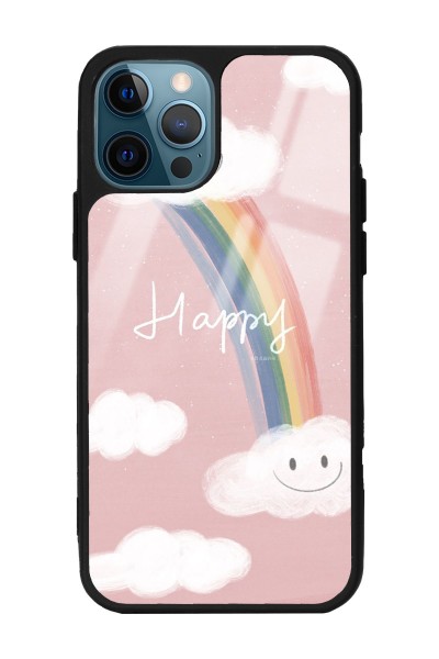 iPhone 13 Pro Happy Cloude Tasarımlı Glossy Telefon Kılıfı