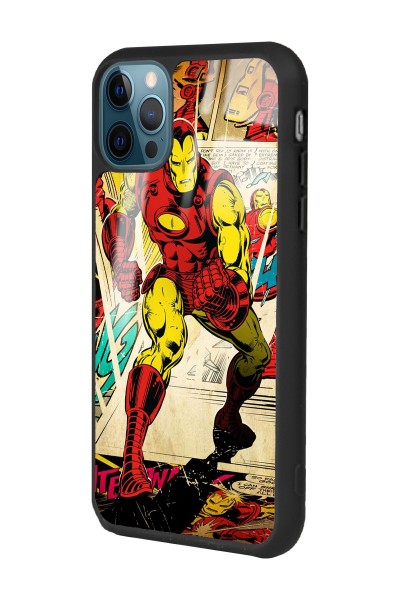 iPhone 13 Pro iron Man Demir Adam Tasarımlı Glossy Telefon Kılıfı