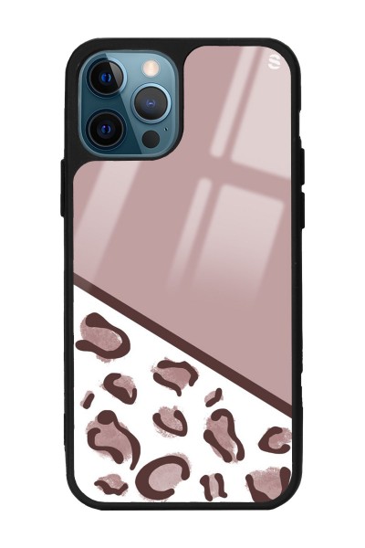 iPhone 13 Pro Kahve Leopar Tasarımlı Glossy Telefon Kılıfı
