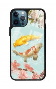 iPhone 13 Pro Koi Balığı Tasarımlı Glossy Telefon Kılıfı