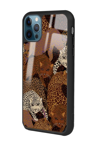iPhone 13 Pro Leoparlar Tasarımlı Glossy Telefon Kılıfı