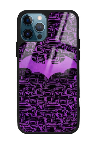 iPhone 13 Pro Lila Batman Tasarımlı Glossy Telefon Kılıfı