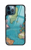 iPhone 13 Pro Max Atlantic Map Tasarımlı Glossy Telefon Kılıfı